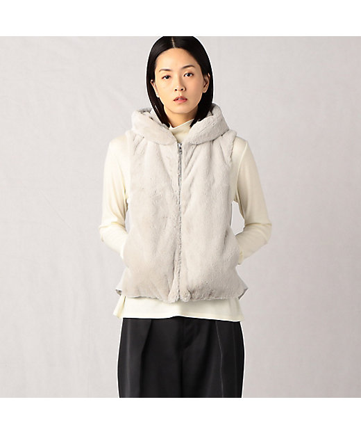 フェイクファー ダウンベスト（0817UA02） | ARTISAN (Women