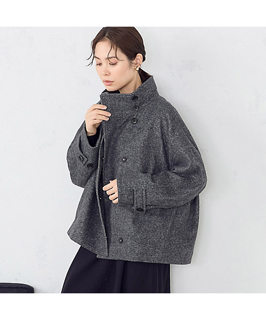 スタンドカラー ショートコート（1226WE02） | COMME CA ISM