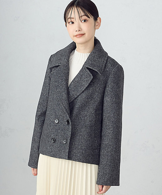 ウール混 ビーバー ピーコート（1226WI02） | COMME CA ISM