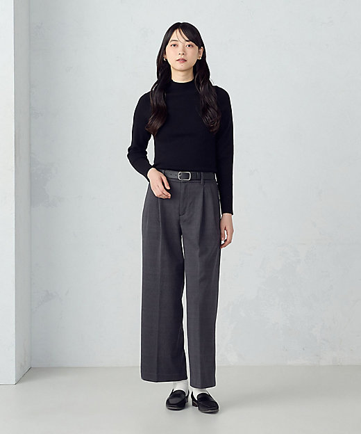 ウォッシャブル】ベーシック ハイネックニット（1274KM05