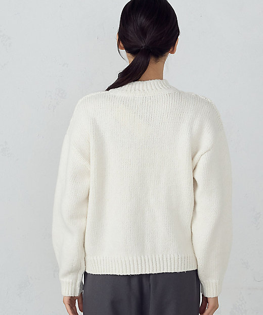 ケーブル柄 ローゲージ ショート丈ニット（1277KI14） | COMME