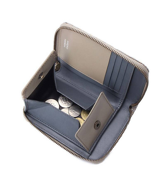 DAMASCO（ダマスコ）ファスナー式二つ折り財布〈Piu