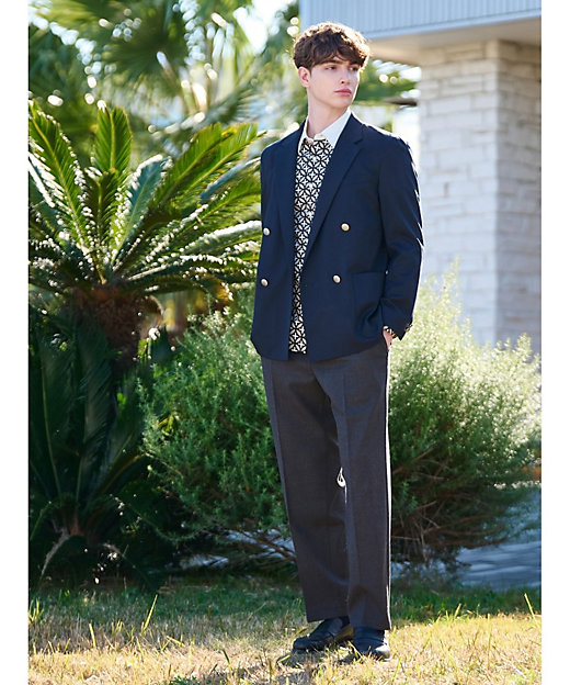 St. Christopher ネイビー 幾何学模様 セットアップ L 美品 St