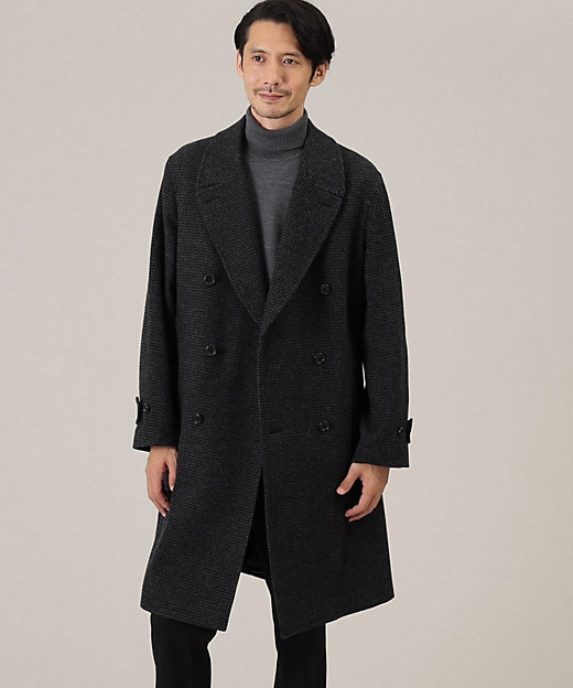 ウール ハウンズトゥース アルスターコート（2002276352