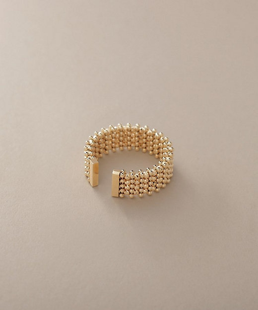 K18ハニーカットボールオープン リング太（2002323046