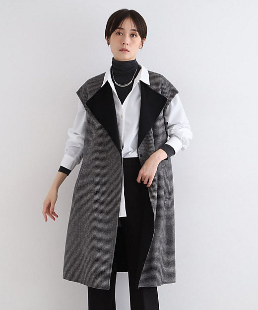 ウール混／トレンド】リバージレコート（2002331102