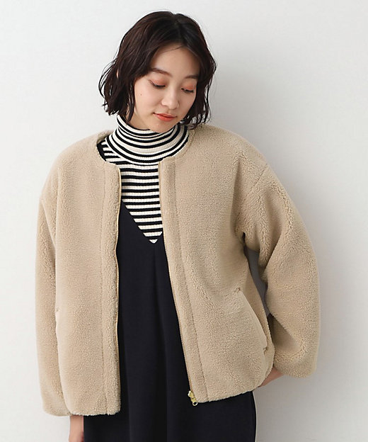 リバーシブル】ボア×キルトブルゾン（2002347373） | Dessin