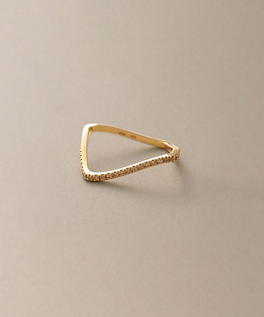 K10ダイヤモンド S字スクエア リング（2002350689