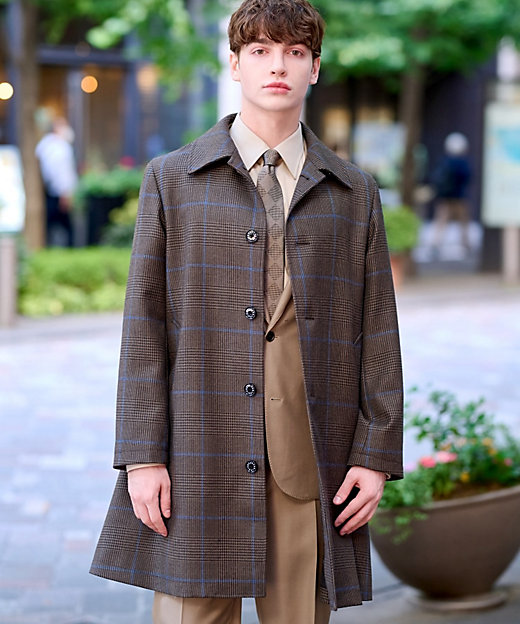 オーバーペーンチェック バルマカーンコート（2002363506