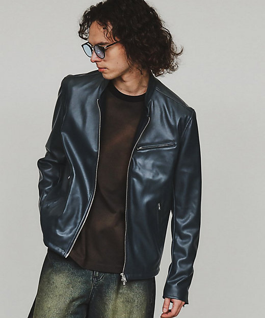 ◇シングルライダースジャケット（2002378263） | tk. TAKEO