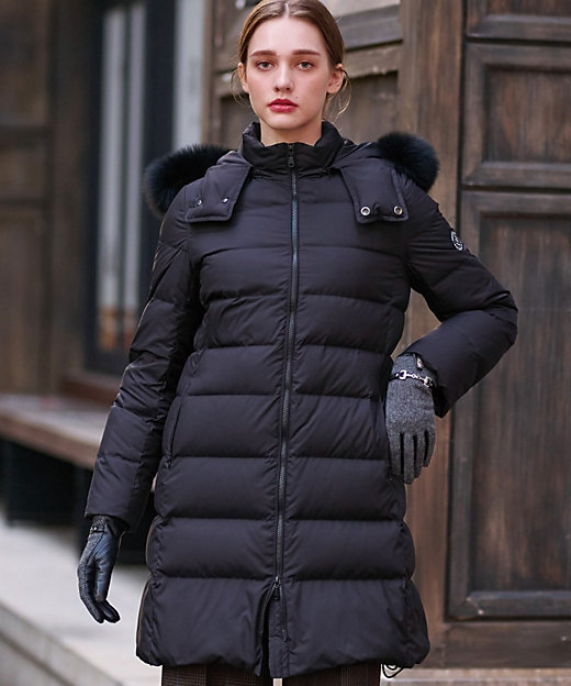 ⭐︎値下げ⭐︎ FRANCO FERRARO フォックスファー ロング ダウンコート