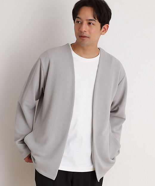 ミニフクレアンサンブルカーディガン 【長袖カーディガン＋半袖T