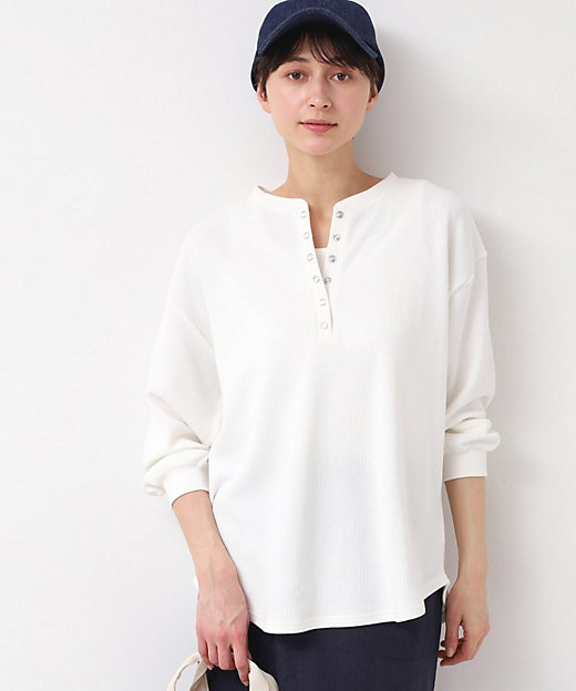 洗える】ヘンリーネックカットソー（2002429187） | Dessin