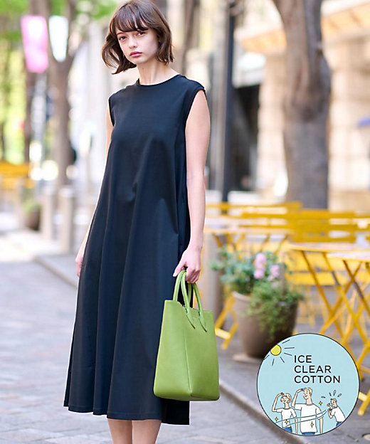 ポケットあり／接触冷感／抗菌防臭／消臭】アイスクリアコットン