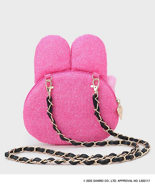 マイメロディ】フェイス型2WAYキラキラミニショルダー