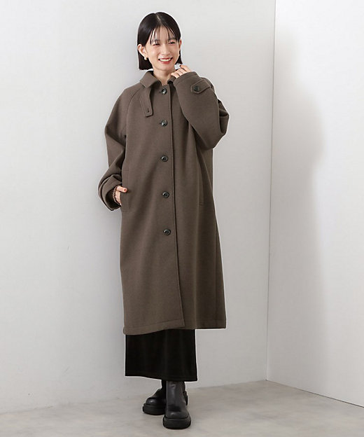 ジャージメルトンスタンドカラーコート（2002503406） | THE