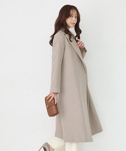 カシミヤ100％／日本製】ロングガウンコート（2002528918