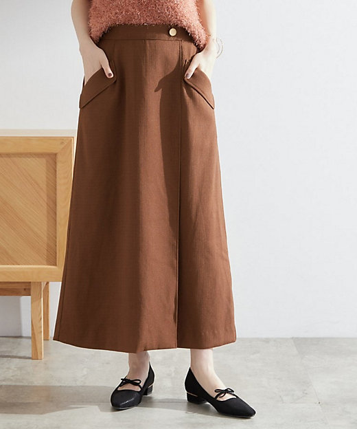 秋先取り フラップポケットラップスカート（2002534901