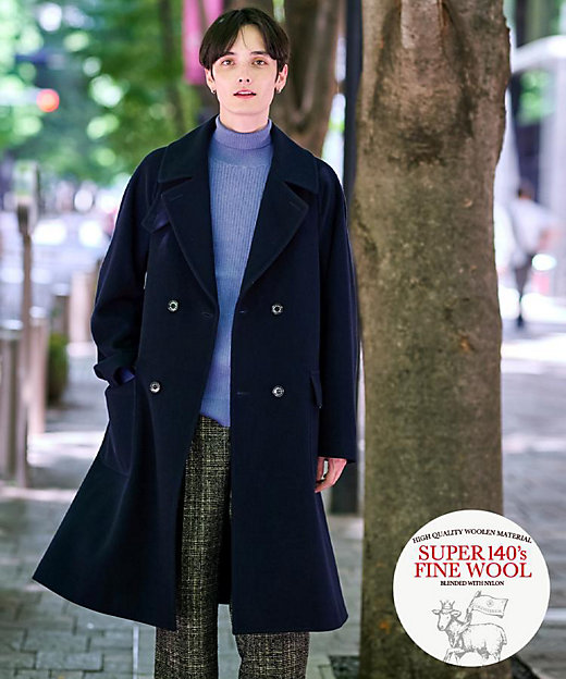 Safari12月号掲載】SUPER140's ウールアルスター