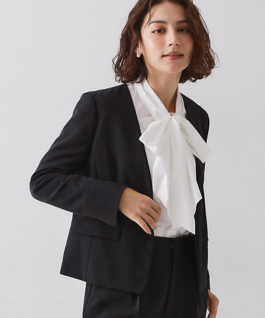 ≪通勤・セレモニー／セットアップ対応≫ パイピングVネック