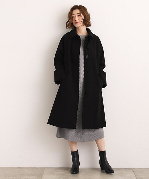 クラシカルな佇まい 大人のステンカラーロングコート