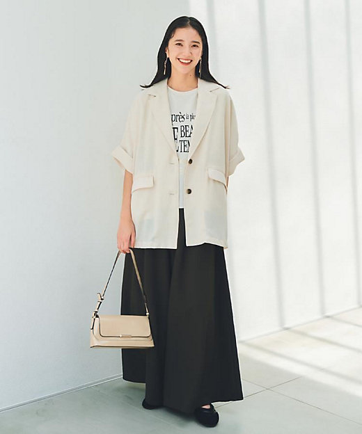 ドルマン半袖ジャケット【洗える】（2002542672） | THE