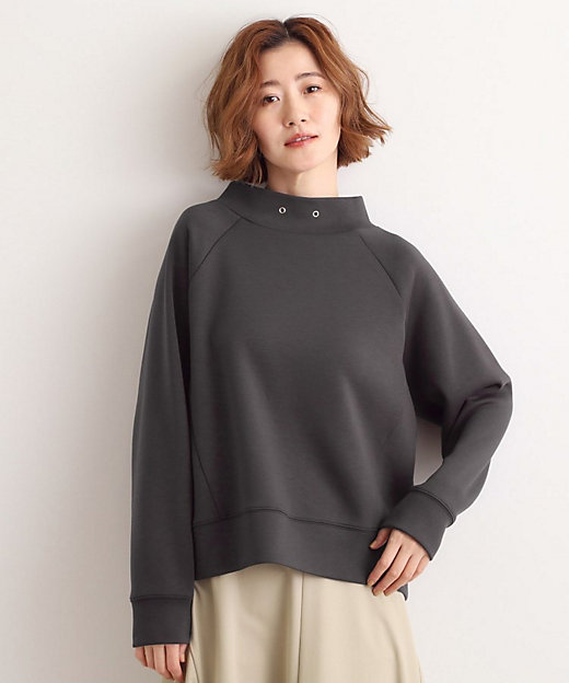 モックネックダンボールスウェット（2002551619） | GROVE