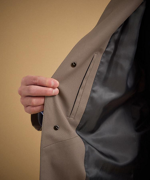 撥水ツイル スタンドカラー コート（2002560087） | TAKEO