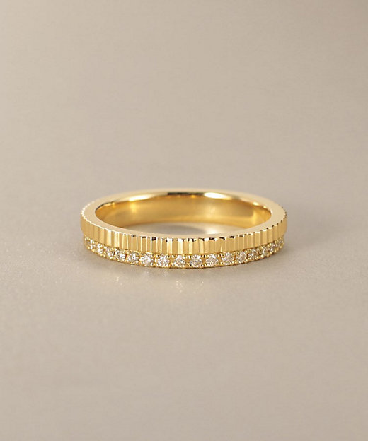 K18ダイヤモンド 縦溝 リング（2002560665） | COCOSHNIK