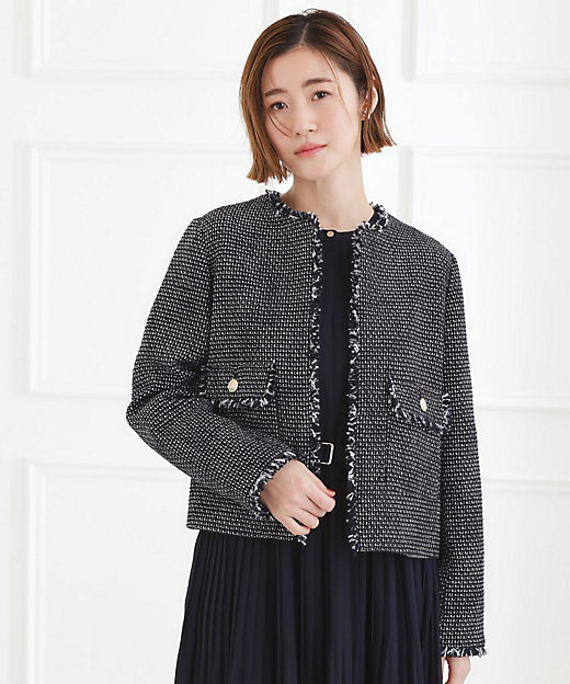 ハレの日・通勤】着回しできる上品ツイードジャケット