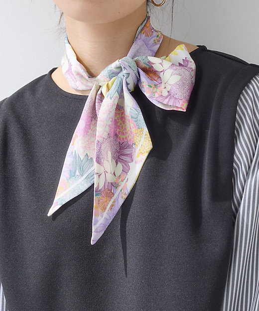 2柄展開】柄デザインスカーフ（2002579962） | INDIVI