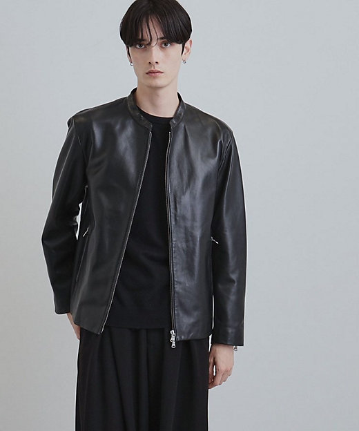 本革】ラムレザーシングルライダース（2002588663） | tk