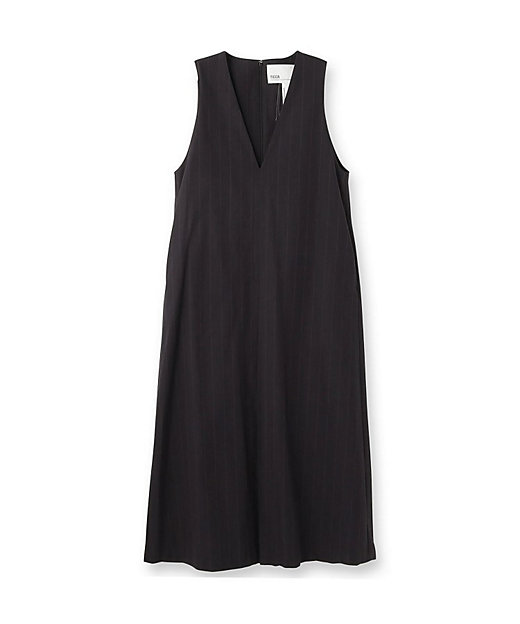 TICCA（ティッカ）Vネックノースリーブワンピース