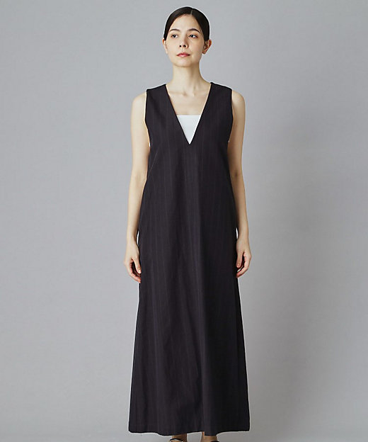 TICCA（ティッカ）Vネックノースリーブワンピース