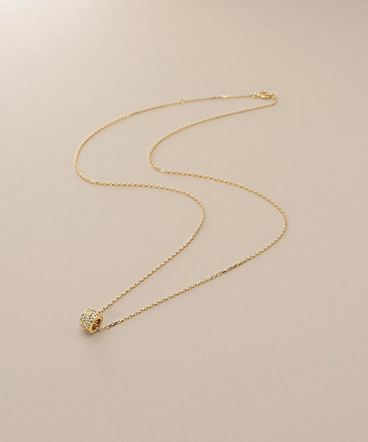 K18ダイヤモンド パヴェビーズ ネックレス（2002593813