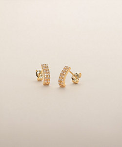 Gossamer ロングバー ダイヤモンド ピアス ※シングル