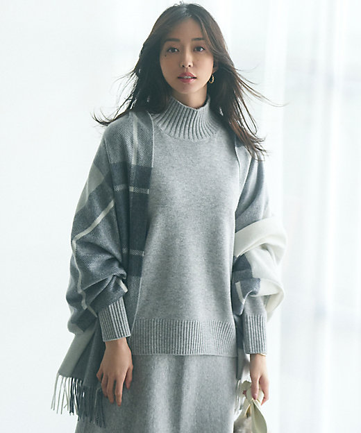 カシミヤ チェック柄 ストール（AA3DSW0402） | 23区 (Women