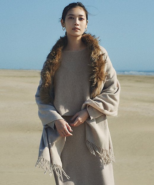 ファー付 ストール（AA3DSW0502） | 23区 (Women)/ニジュウ