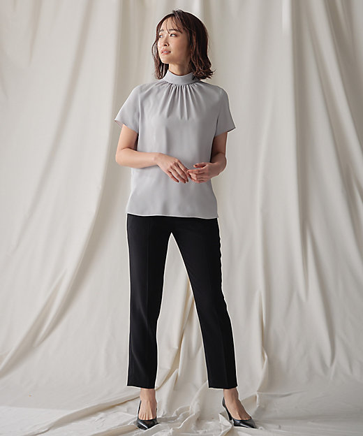 EVA ／ ハイネックハーフスリーブブラウス（BLCWCS0780