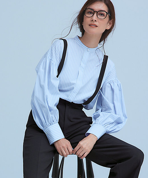 洗える】CANCLINI ボリュームスリーブ シャツ