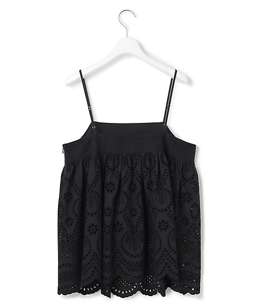 洗える】コットンエンブロイダリー キャミソール