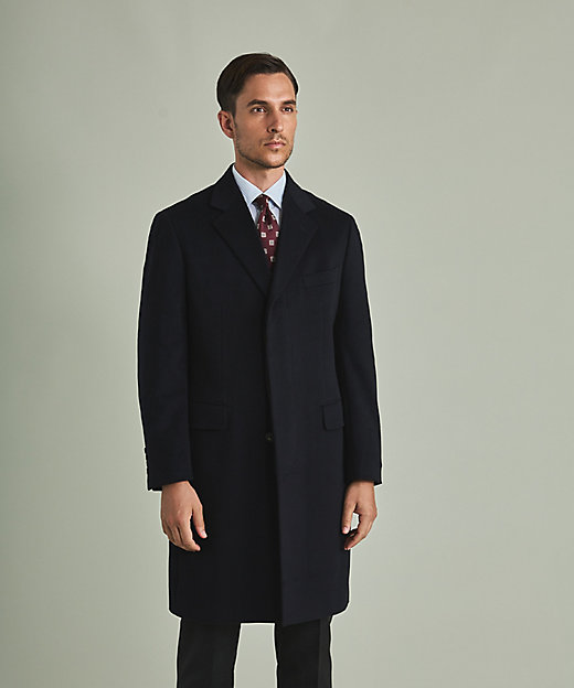 MTRピュアカシミヤ】シングルブレストチェスターフィールドコート