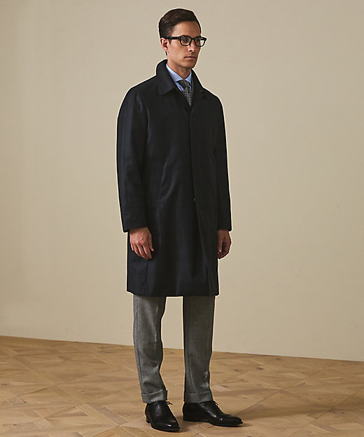 Zegna／ゼニア】TROFEOラミネートロング ステンカラー