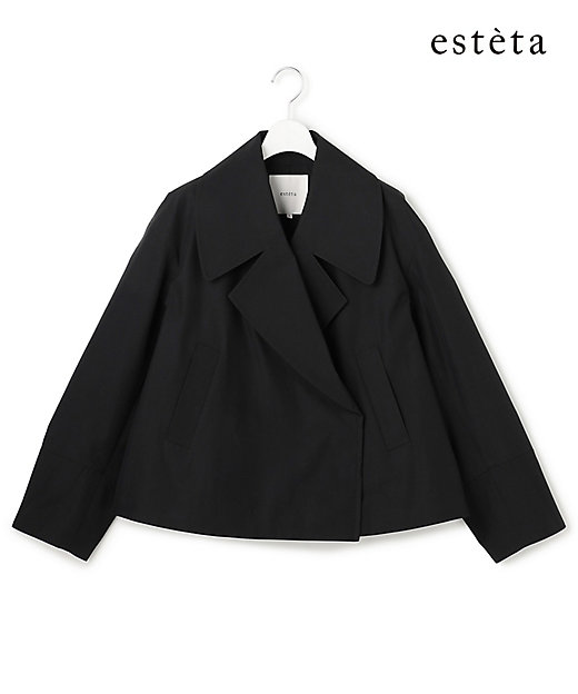 エステータ】ウールミックスクロス ショートジャケット
