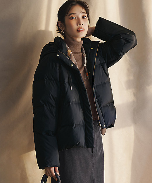 滝沢眞規子さん着用／VERY掲載】シレータフタ コンパクト ダウン