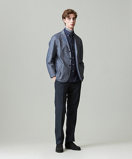 KANEMASA KNITTING デニムジャージ シャツ