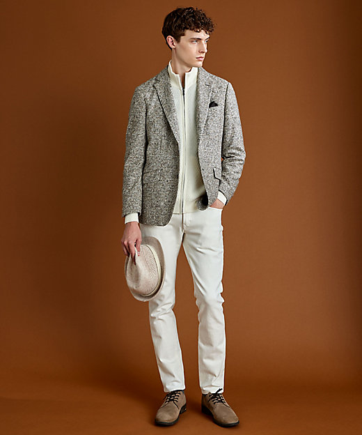 キングサイズ・ストレッチ／イタリア素材／軽量】スライバーチェック