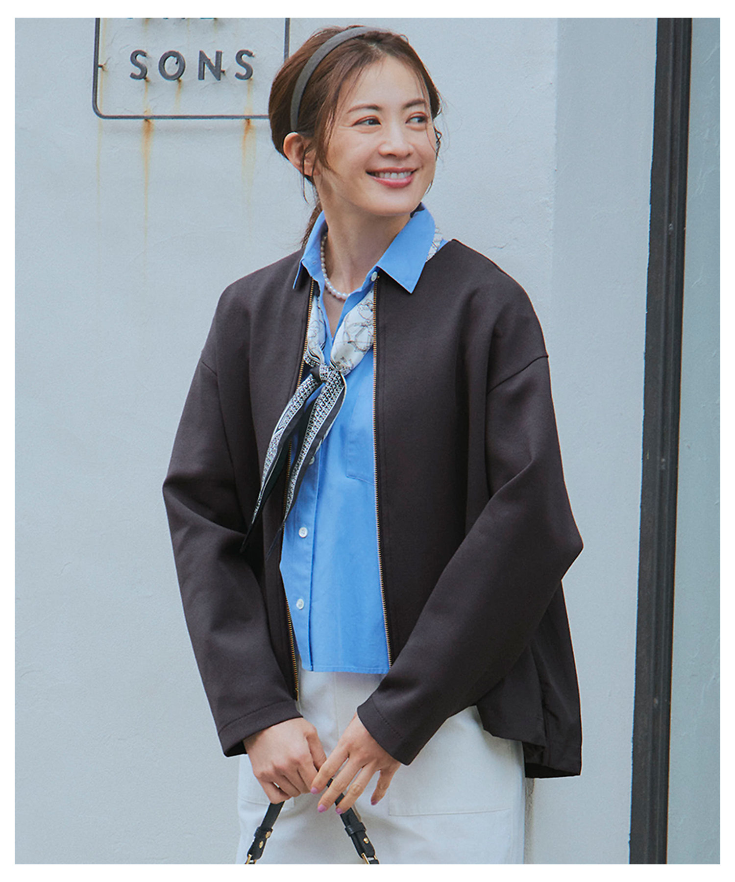 洗える】コットンエアー ギャザー ライトアウター