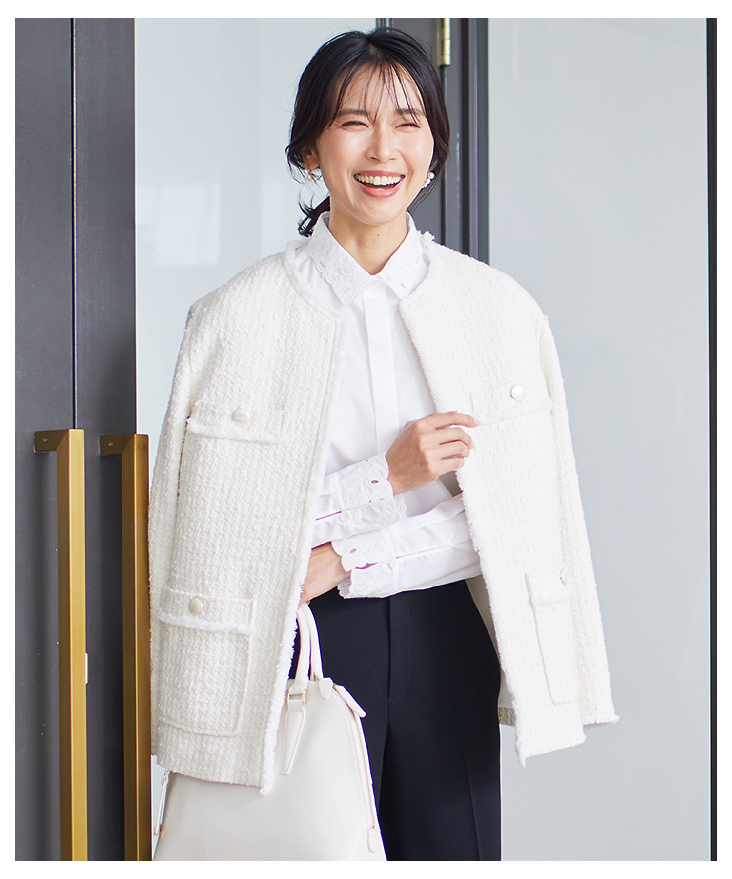 スラブファンシーツイード ジャケット（JKWSSS0013） | 23区