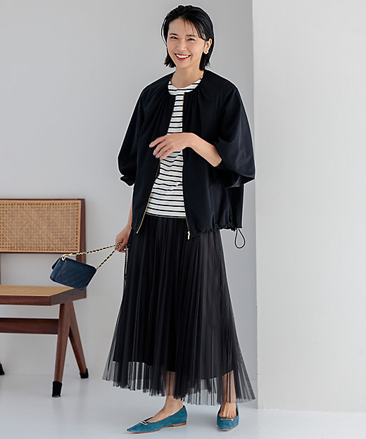 洗える／撥水加工】ナイロン2WAYストレッチ ブルゾン